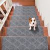 Stair Treads, Stairs Carpet Non Slip 9" x 28", Indoor Stair Runner for Wooden Steps, Anti Slip Carpet Soft Edging Stair Rugs Mats for Kids Elders and