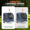 Dog Bike Trailer, Supports up to 100 lbs, Pet Cart Bicycle Carrier, Easy Folding Frame with Quick Release Wheels, Universal Bicycle Coupler, Reflecto