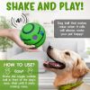 Giggle Dog Ball; 5.5" in Diameter; Green Interactive Dog Toy Sound 12 oz; Vinyl Giggle Ball for Dogs; Wiggle Waggle Ball for Dogs; Sound Dog Toys Wob