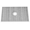 Shower Curb Kit, 48"x72" Shower Pan Kit with 6.3" Central Drain, Lightweight EPS Shower Installation Kits with 2 Waterproof Cloths, Shower Pan Slope