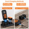 2 In 1 Wireless Electric Dog Fence With Training Collar IP67 Waterproof Pet Beep Vibration Shock Boundary Containment System for Small Medium Large D