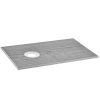 Shower Curb Kit, 60"x38" Shower Pan Kit with 6.3" Offset Drain, Lightweight EPS Shower Installation Kits with 2 Waterproof Cloths, Shower Pan Slope S