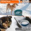 Heated Water Bowl for Dog Cat 74.4OZ Heating Water Dish IP67 Waterproof Thermal Water Bowl Heated Pet Bowl Dog Cat Water Feeder Bowl for Dog Cat Rabb
