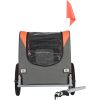 Dog Bike Trailer, Supports up to 66 lbs, Pet Cart Bicycle Carrier, Easy Folding Frame with Quick Release Wheels, Universal Bicycle Coupler, Reflector
