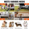 Dog Stair for Cars, Wide 4-step Dog Car Steps, Folding Dog Car Ramp with Nonslip Surface, Portable Pet Steps Lightweight Aluminum for Car, SUV and Tr