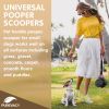 Portable Dog Pooper Scooper for All Surfaces, 23 Inch Long. Pink Pooper Scooper for Small Dog, Cat. Non-Breakable Plastic Dog Poop Picker Upper with