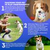 White Automatic Dog Ball Launcher Machine; Automatic Tennis Ball Thrower for Dogs 10.2 x 8.3 x 10.6; ABS Automatic Ball Launcher for Dogs; Pet Ball L