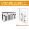 63'' Large Dog Crate Furniture for Double Dog, Wooden Dog Kennel with 2 Drawers,Divider and Sliding Door, Water Resistant Indoor Pets Furniture Style