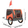 Dog Bike Trailer, Supports up to 66 lbs, Pet Cart Bicycle Carrier, Easy Folding Frame with Quick Release Wheels, Universal Bicycle Coupler, Reflector