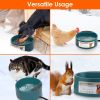 Heated Water Bowl for Dog Cat 74.4OZ Heating Water Dish IP67 Waterproof Thermal Water Bowl Heated Pet Bowl Dog Cat Water Feeder Bowl for Dog Cat Rabb