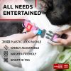 Reflective Cotton Dog Collar Eco Friendly Alt to Nylon Collar for Small Medium Large Dogs Adjustable Male Female Dog Collar Pink 10-16 inch Neck x 4/