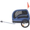 Dog Bike Trailer, Supports up to 100 lbs, Pet Cart Bicycle Carrier, Easy Folding Frame with Quick Release Wheels, Universal Bicycle Coupler, Reflecto
