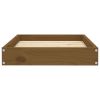 Dog Bed Honey brown Solid pine wood Small Durable Dog Bed