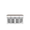63'' Large Dog Crate Furniture for Double Dog, Wooden Dog Kennel with 2 Drawers,Divider and Sliding Door, Water Resistant Indoor Pets Furniture Style