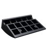 Rubber Curb Ramp 6" Rise Height Sidewalk Curb Ramp, 14.6" Width 19.3" Length Driveway Ramp for Curb, 15T Heavy Duty Rubber Ramp for Forklifts, Trucks