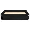 Dog Bed Black Solid pine wood 20.3 x 17.3 x 3.5 in Durable