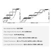 Dog Stair for Cars, Wide 4-step Dog Car Steps, Folding Dog Car Ramp with Nonslip Surface, Portable Pet Steps Lightweight Aluminum for Car, SUV and Tr