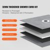 Shower Curb Kit, 48"x72" Shower Pan Kit with 6.3" Central Drain, Lightweight EPS Shower Installation Kits with 2 Waterproof Cloths, Shower Pan Slope