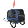 Dog Bike Trailer, Supports up to 100 lbs, Pet Cart Bicycle Carrier, Easy Folding Frame with Quick Release Wheels, Universal Bicycle Coupler, Reflecto