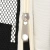 Dog Playpen Black and cream Polyester and steel Medium Foldable