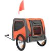 Dog Bike Trailer, Supports up to 66 lbs, Pet Cart Bicycle Carrier, Easy Folding Frame with Quick Release Wheels, Universal Bicycle Coupler, Reflector