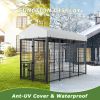 Large Dog Kennel Outdoor Pet Pens Dogs Run Enclosure Animal 8'L x 4'W x 5.6'H