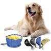 boDog Cat Bowl Open Air Travel Food Holder Folding Foldable Feeder Dish Water Bowl Food Stockpiling Bag Pet Nibble Plate Drink Waterproof