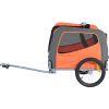 Dog Bike Trailer, Supports up to 66 lbs, Pet Cart Bicycle Carrier, Easy Folding Frame with Quick Release Wheels, Universal Bicycle Coupler, Reflector