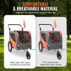 Dog Bike Trailer, Supports up to 66 lbs, 2-in-1 Pet Stroller Cart Bicycle Carrier, Easy Folding Cart Frame with Quick Release Wheels, Universal Bicyc