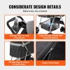 Pet Stroller, 4 Wheels Dog Stroller Rotate with Brakes, 35lbs Weight Capacity, Puppy Stroller with Detachable Carrier, Storage Basket and Cup Holder,