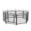 Dog Playpen Indoor 24 inch 8 Panels Metal Dog Pen Pet Dog Fence Outdoor Exercise Pen with Doors, Heavy Duty Dog Fence Puppy Pen for Large Medium Smal