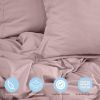 Pink Duvet Cover Queen Size Microfiber Duvet Cover with Zipper Duvet Cover Set of 1 Down Comforter Cover with 2 Pillow Shams Luxury Comforter Cover Q