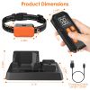 2 In 1 Wireless Electric Dog Fence With Training Collar IP67 Waterproof Pet Beep Vibration Shock Boundary Containment System for Small Medium Large D
