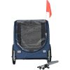 Dog Bike Trailer, Supports up to 100 lbs, Pet Cart Bicycle Carrier, Easy Folding Frame with Quick Release Wheels, Universal Bicycle Coupler, Reflecto