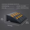 Rubber Curb Ramp 6" Rise Height Sidewalk Curb Ramp, 14.6" Width 19.3" Length Driveway Ramp for Curb, 15T Heavy Duty Rubber Ramp for Forklifts, Trucks