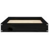 Dog Bed Black Solid pine wood Durable Dog Bed Rectangular