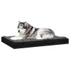 Dog Bed Black Solid pine wood 40.0 x 29.1 x 3.5 in Durable