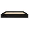 Dog Bed Black Solid pine wood 40.0 x 29.1 x 3.5 in Durable
