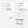 Pet Grooming Table Two Arms with Clamp, 36''x24'' Dog Grooming Station, Foldable Pets Grooming Stand for Medium and Small Dogs, Free No Sit Haunch Ho
