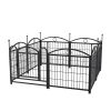 Dog Playpen Indoor 24 inch 8 Panels Metal Dog Pen Pet Dog Fence Outdoor Exercise Pen with Doors, Heavy Duty Dog Fence Puppy Pen for Large Medium Smal