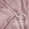 Pink Duvet Cover Queen Size Microfiber Duvet Cover with Zipper Duvet Cover Set of 1 Down Comforter Cover with 2 Pillow Shams Luxury Comforter Cover Q