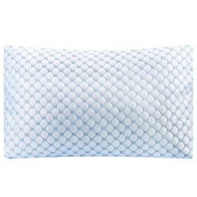 Cooling Memory Foam Pillow Ventilated Soft Bed Pillow with Cooling Gel Infused Memory Foam Heat Moisture Reducing Cooling Fiber Breathable Machine Wa (size: Queen_1Pc)