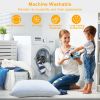 Cooling Memory Foam Pillow Ventilated Soft Bed Pillow with Cooling Gel Infused Memory Foam Heat Moisture Reducing Cooling Fiber Breathable Machine Wa