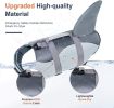 Dog Life Jacket Shark; Dog Lifesaver Vests with Rescue Handle for Small Medium and Large Dogs; Pet Safety Swimsuit Preserver for Swimming Pool Beach