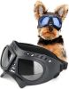Dog Glasses for Small Breed Dog Goggles Dog UV Sunglasses Windproof Snowproof for Long Snout Dogs Mask with Soft Frame Adjustable Straps Black for Sm