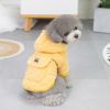 Dog warm clothing; Autumn and winter clothes New cotton padded clothes Teddy pet clothes Winter plush corduroy pull loop two leg cotton padded clothe