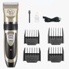 Dog Grooming Kit Clippers; Low Noise; pet grooming; Rechargeable; cat grooming; Pet Hair Thick Coats Clippers Trimmers Set; Suitable for Dogs; Cats;