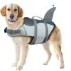Dog Life Jacket Shark; Dog Lifesaver Vests with Rescue Handle for Small Medium and Large Dogs; Pet Safety Swimsuit Preserver for Swimming Pool Beach