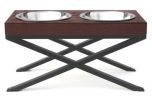 Woodsman Double Raised Dog Bowl