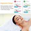 Cooling Memory Foam Pillow Ventilated Soft Bed Pillow with Cooling Gel Infused Memory Foam Heat Moisture Reducing Cooling Fiber Breathable Machine Wa